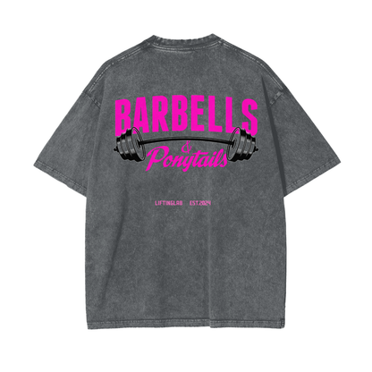 Barbells & Ponytails Pump Cover