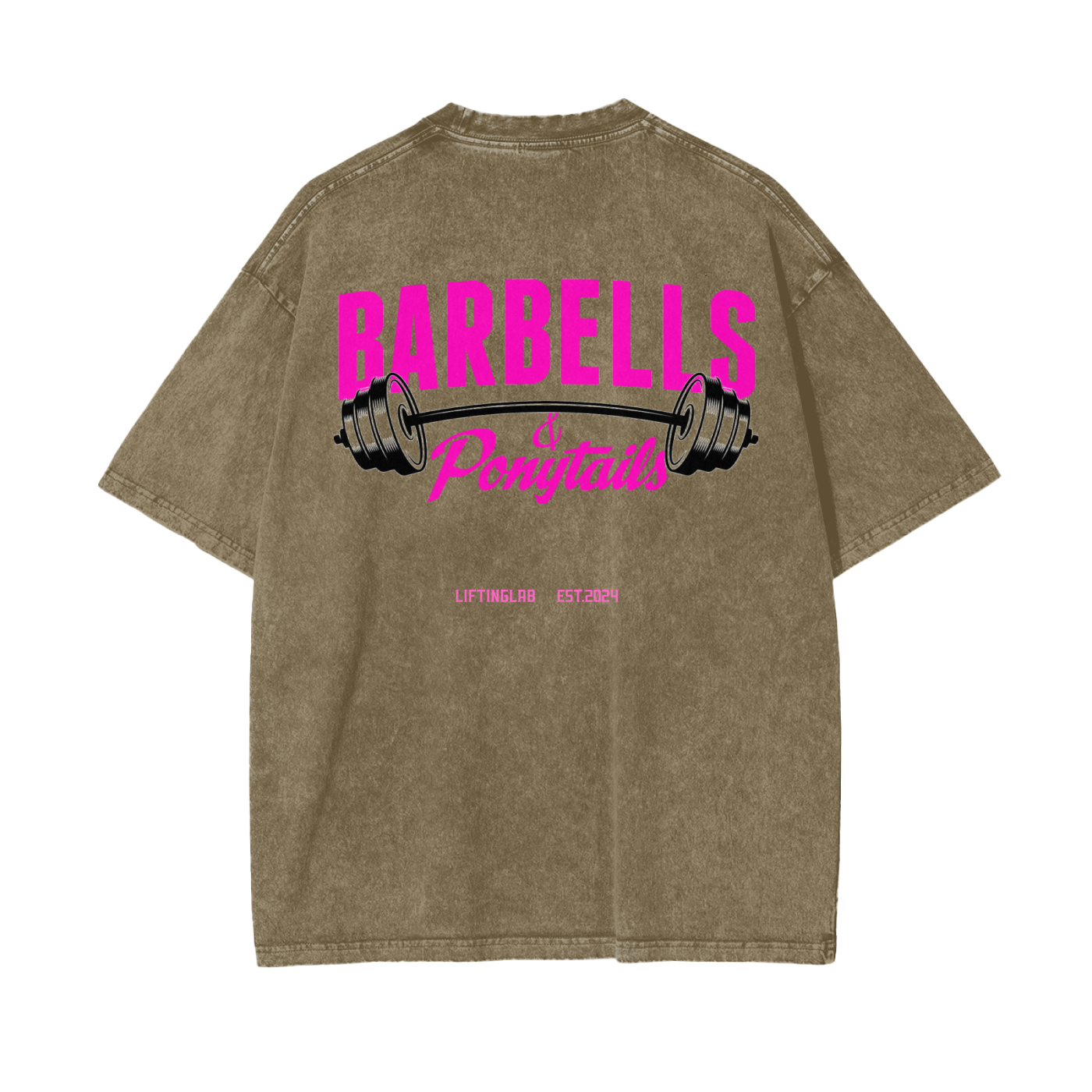 Barbells & Ponytails Pump Cover