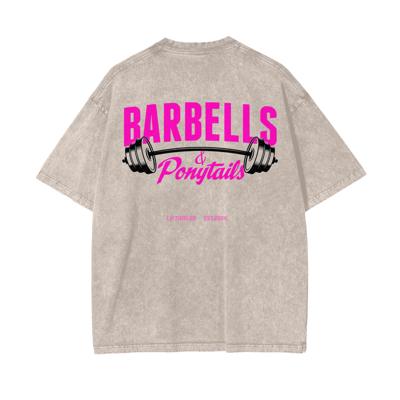 Barbells & Ponytails Pump Cover